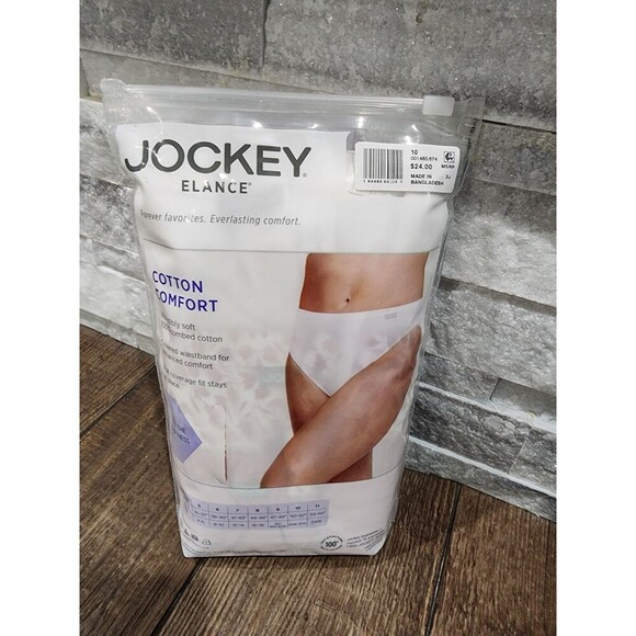 Jockey Womens Underwear Elance French Cut 3 Pack Underwear 100% Cotton Sz 10 3XL - Picture 6 of 8